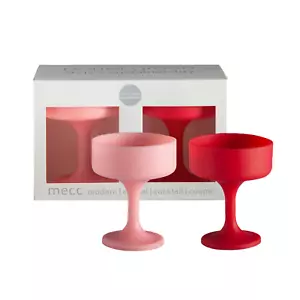 Cherry + Blush Silicone Unbreakable Cocktail Glasses - Mecc - Picture 1 of 11