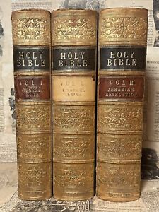 The Pictorial Bible 1836-8 ILLUSTRATED Old & New Testament History Geography etc