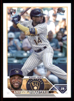 2023 Topps Update #US74 Andruw Monasterio RC - Image 1 of 2