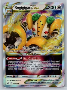 Regigigas VSTAR 114/159 Half Art Crown Zenith Pokemon NM - Picture 1 of 2