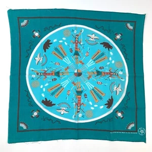 Vintage 16463 Indianer Südwesten Schal Bandana 20" x 21" Made in USA - Bild 1 von 8