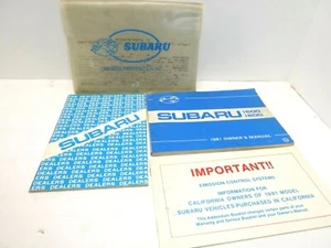 1981 81 Subaru 1600 1800 Series owners manual Glove Box Ed - Picture 1 of 5