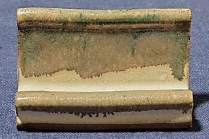 Studio Art Pottery Business Card Holder 3.25"x 2" Unsigned - Picture 1 of 10