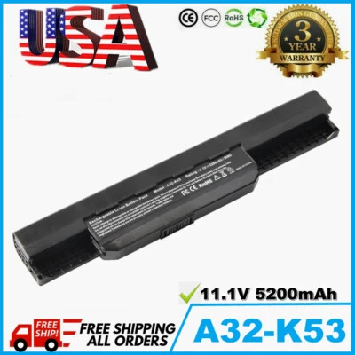 Batería para ASUS A32-K53 A42-K53 K53E K53S X53 X53E X53S X54C X54H X54L A53E Foto 1 de 4