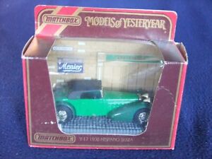 Matchbox Yesteryear 1938 Hispano Suiza - Green