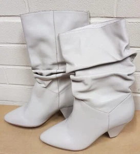 Next spitz zulaufende kniehohe Stiefel mit gerafftem Absatz Größe UK 5,5, EUR 38,5 - Bild 1 von 11