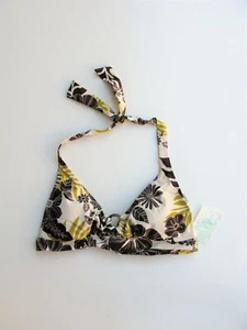 Bikini Schwimmen Oberteil Schwimmen Top Zehen auf der Nase Kona Print Triangel Top S NEU $ 68 - Bild 1 von 6
