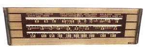 CONSOLA PHILCO 40-120 VINTAGE: LÁMINA Y RIELES DIFUSORES Y ESTACIÓN DE VIDRIO - Imagen 1 de 2