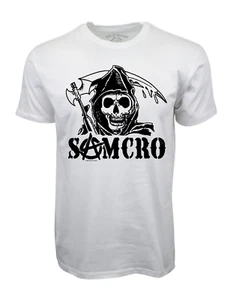 SONS OF ANARCHY REAPER MENS WHITE T SHIRT - Picture 1 of 2