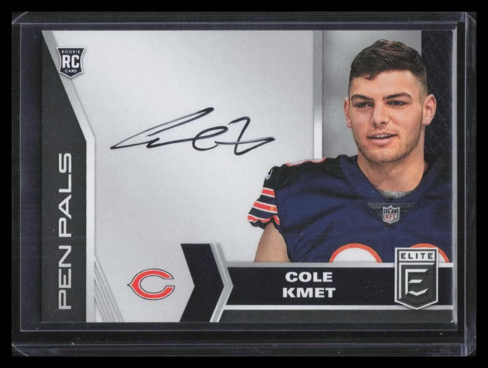 2020 Elite Pen Pals pp28 Cole Kmet Rookie Auto - Image 1 of 2