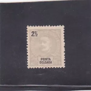 PONTA DELGADA / AZORES D. Carlos I 2 1/2 R. (1897) MH - Picture 1 of 1