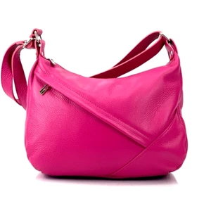 BOLSO DE HOMBRO ITALIANO DE CUERO GRANULADO - HECHO EN ITALIA - Imagen 1 de 16