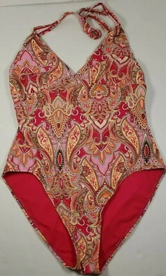 Traje de baño/trajes de baño de una pieza rosa cachemira Old Navy para mujer talla grande Foto 1 de 4