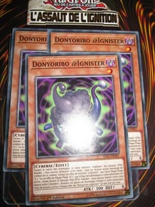 YU-GI-OH! PLAYSET (LOT DE 3) DONYORIBO @IGNISTER IGAS-FR007 NEUF EDITION 1 MINT - Picture 1 of 1