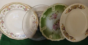 Vintage Bread Plate LOT-FOUR 6" Round Variety Brands-Bread Plates Germany-USA - Picture 1 of 11
