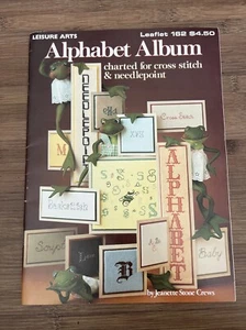 1979 Leisure Arts Alphabet Album Cross Stitch & Needlepoint Patterns #162 - Picture 1 of 12