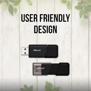 PNY 64GB Attaché 3 USB 2.0 Flash Drive, Black (Pack of 3) - Picture 1 of 4