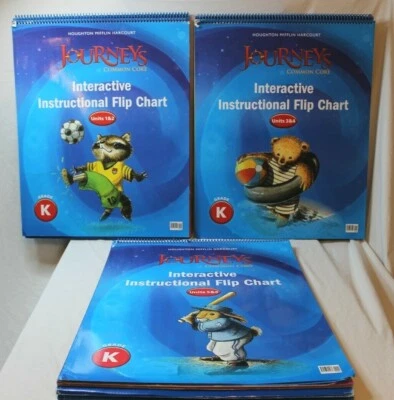 HMH Journeys Reading Grade K Kindergarten Interactive 3 Flip Chart Big Books Set - Image 1 of 4