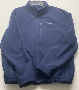 LL Bean Jacket Mens 2XL XXL Blue - Picture 1 of 10