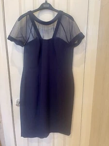 M&S BNWT Lined Dress UK Size 14. With Stretch Material. V Back. - Picture 1 of 4