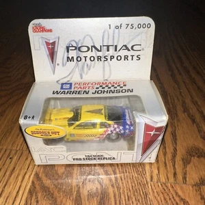 Racing Champions Warren Johnson Signed GM Performance Pontiac Pro Stock 1/64 - Picture 1 of 3