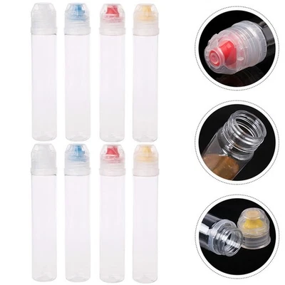  8 Pcs Honey Squeeze Bottle Empty Dressing Container for Travel Ketchup - Image 1 of 4