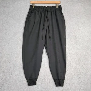 Abercrombie & Fitch Jogger Damen M schwarz Stretch Kordelzug Taille Activewear - Bild 1 von 8