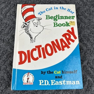 Vtg THE CAT IN THE HAT Beginner Book DICTIONARY ~ P.D. Eastman ~ 1964 HC - Image 1 of 4