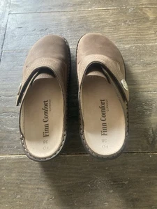 Finn Comfort Santa Fe Premium Clogs Size 7.5 Women Color Brown Brand New in Box! - Picture 1 of 7