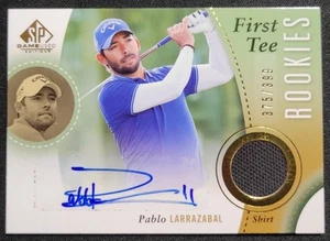 PABLO LARRAZABAL 2013 SP GAME USED FIRST TEE SHIRT RELIC AUTO AUTO RC /399 PGA - Picture 1 of 2