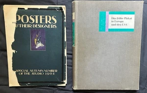2 RARE Poster Books Das Fruhe Plakat Vol. 1 and Posters and Their Designer - Imagen 1 de 9