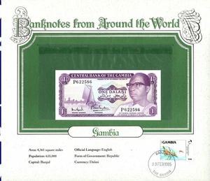 World Banknotes Gambia 1971 1 Dalasi P-4f UNC sign. 7 P622586 - Picture 1 of 2