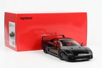 1:18 Kyosho Ferrari F40 Coupé Nero Apertura Completa No. 08416BK - Immagine 1 di 4