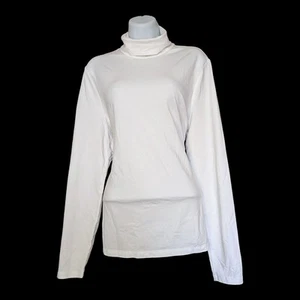 Lands End Women's Turtle Neck Long Sleeve Size L Wardrobe Essential Flattering - Picture 1 of 4
