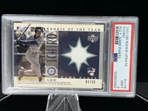 ICHIRO 2001 UPPER DECK ROOKIE UPDATE R.O.Y. GAME PANTS J-116 ICHIRO 01/50 POP 1 - Picture 1 of 2