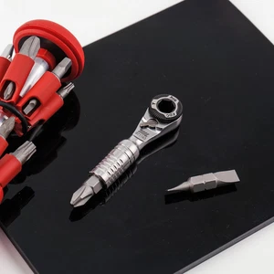 Mini Ratschenschlüssel TG einer der Welt S kleinste 1/4" EDC enge Räume Stahl - Bild 1 von 9