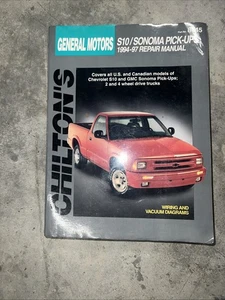 Chiltons 28862 (8845) Repair Manual 1994-1999 GM S-10 Sonoma Pick-ups Blazer GMC - Imagen 1 de 2