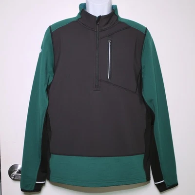 $170 SMARTWOOL - Green Wool Active Fleece Wind 1/2 Zip Jacket - Men's Medium 🔥 - Image 1 of 4