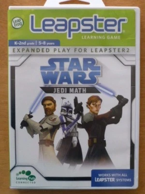 STAR WARS Jedi Math LeapFrog Leapster Leapster2 Educational Learning Game K-2 - Image 1 of 4
