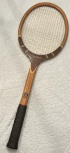 Racchetta da tennis vintage TAD Davis Imperial in legno impugnatura 4 5/8" Made in USA WOW - Foto 1 di 14