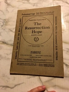 The resurrection Hope Carrie Adams Lorenz Sheet Music Cantata Vocal Orchestral - Picture 1 of 6