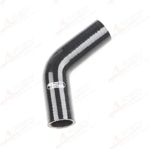 US STOCK 4ply 1.5" 38mm ID 60 Degree Silicone Hose Turbo Coupler Pipe Tube Black - Imagen 1 de 8