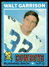 1971 TOPPS WALT GARRISON RC DALLAS COWBOYS #8C