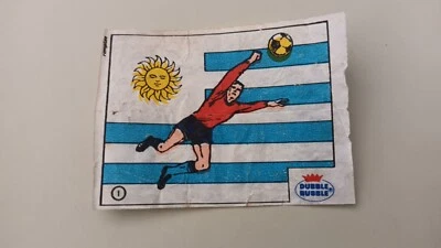 RARE CARD URUGUAY WINNER 30 50 WORLD CUP FUTBOL MUNDIAL 82 CHICLE BUBBLE DUBBLE  - Imagen 1 de 4
