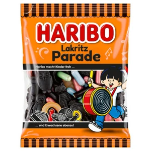 Haribo Lakritz Parade Mischung mit Lakritz Konfekt und Dragees 175g - Picture 1 of 1