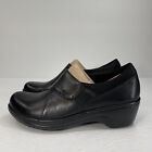 Clarks Shoes Women's 5.5 Black Grasp High Work Slip On Leather NEW $95