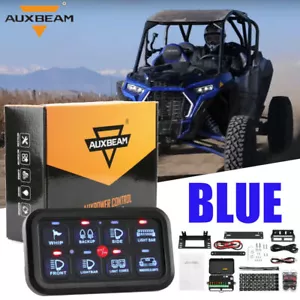 AUXBEAM 8 Gang Switch Panel On-Off Electronic Relay System For ATV UTV Polaris - Picture 1 of 12