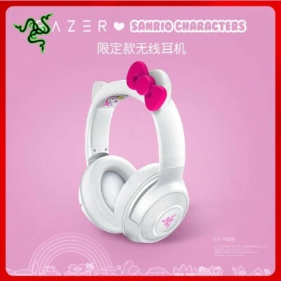 Razer x Sanrio Hello Kitty¹ Kraken BT Wireless Headset bluetooth built in mic - Image 1 of 4