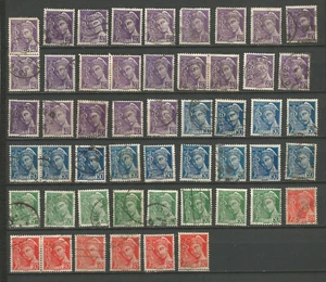 1938/41 France Type Mercure 50 timbres avec variété nuance & autres /T7671 - Imagen 1 de 1