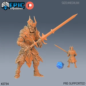 6K Resin 32mm Epic Miniatures Narzugon Sword (Medium) for D&D, Role-Play - Picture 1 of 1
